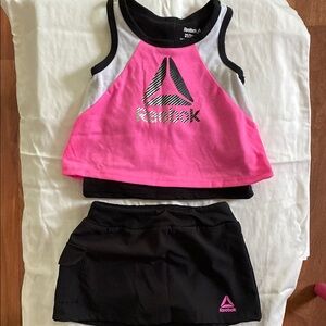 Reebok Pink and Black Sports Outfit